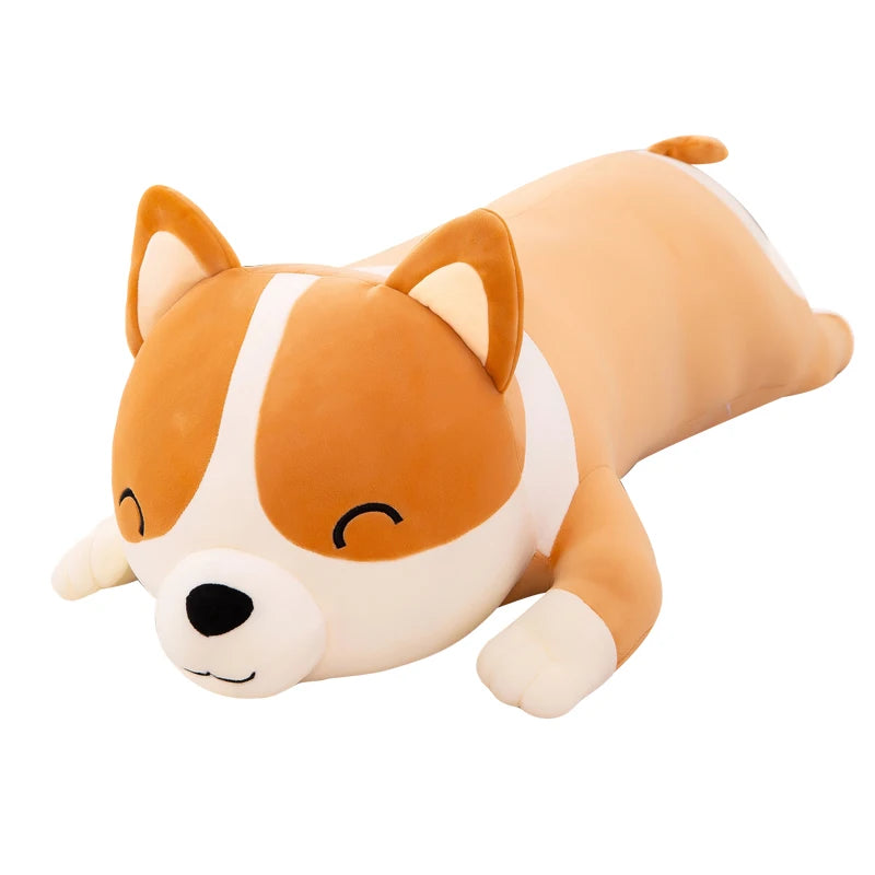 Giant Cute Corgi Dog Plush Pillow: Stuffed Soft Down Cotton Animal Toy, Kawaii Shiba Inu Doll - Ideal Birthday Gift for Children"