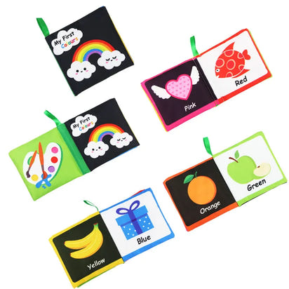Coolplay Baby Sensory Cloth Books: Soft, Rustle & Rattle Early Learning Toys (0-12 Months) - The Little Big Store