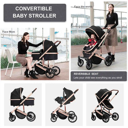 WanderWheels: 3-in-1 Portable Baby Stroller & Car Seat Combo - The Little Big Store