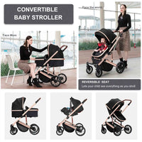 WanderWheels: 3-in-1 Portable Baby Stroller & Car Seat Combo - The Little Big Store