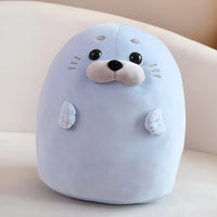 Snuggle Up with our Kawaii Round Seal Plush Doll! - The Little Big Store