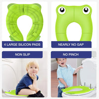 On-the-Go Potty Training Made Easy: Portable Folding Silicone Potty Training Seat! 🚽👶✈️ - The Little Big Store