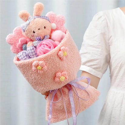 Plush Buddies Bouquet™: Creative & Cute Anime Flower Gifts for Children 🌸🎎 - The Little Big Store