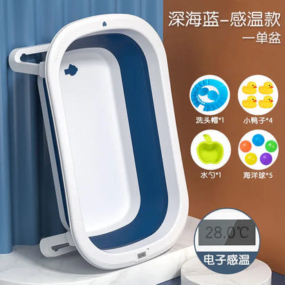 Versatile and Convenient: Children's Folding Bathtub Set! 🛁👶🌟 - The Little Big Store