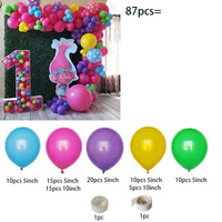 Troll-tastic Party Delight: Princess Balloon Decoration Set for Magical Birthdays! - The Little Big Store