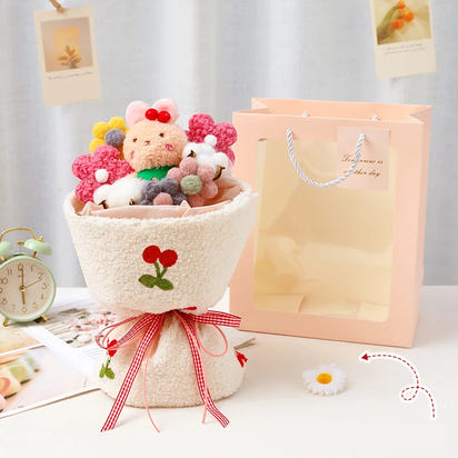 Plush Buddies Bouquet™: Creative & Cute Anime Flower Gifts for Children 🌸🎎 - The Little Big Store