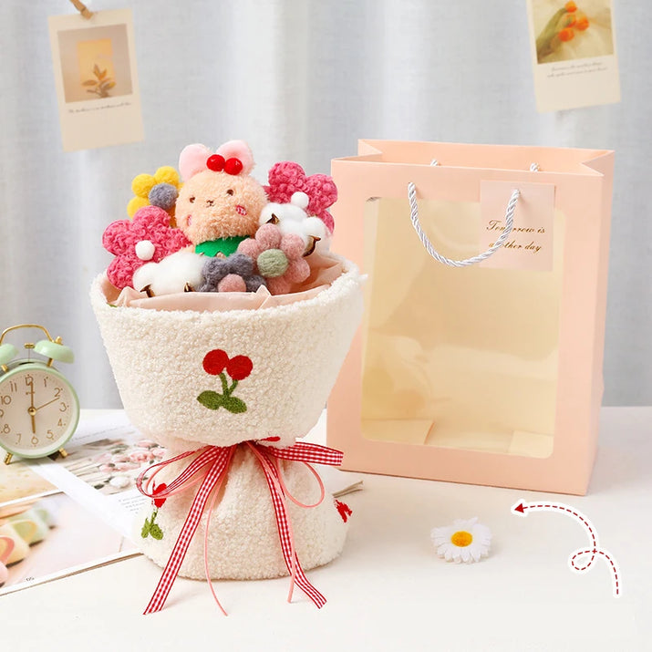 Plush Buddies Bouquet™: Creative & Cute Anime Flower Gifts for Children 🌸🎎 - The Little Big Store