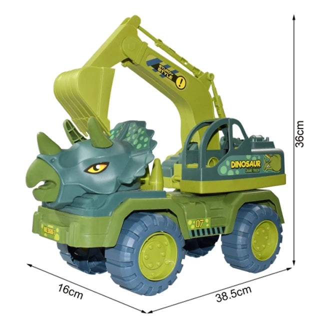 Roar into Learning Fun with Dinosaur Engineering Car Construction Toy! - The Little Big Store