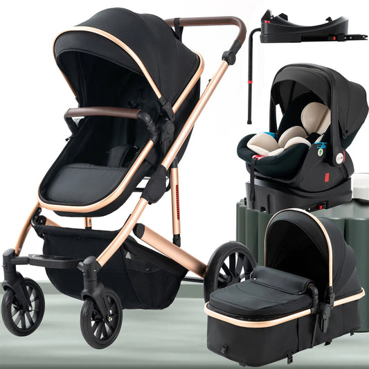 WanderWheels: 3-in-1 Portable Baby Stroller & Car Seat Combo