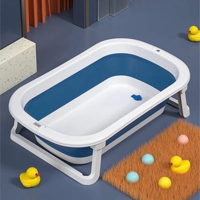 Versatile and Convenient: Children's Folding Bathtub Set! 🛁👶🌟 - The Little Big Store
