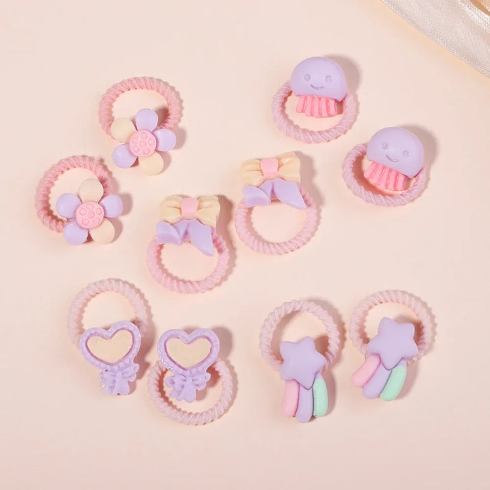 Girls Rainbow Hair Bands Set - The Little Big Store