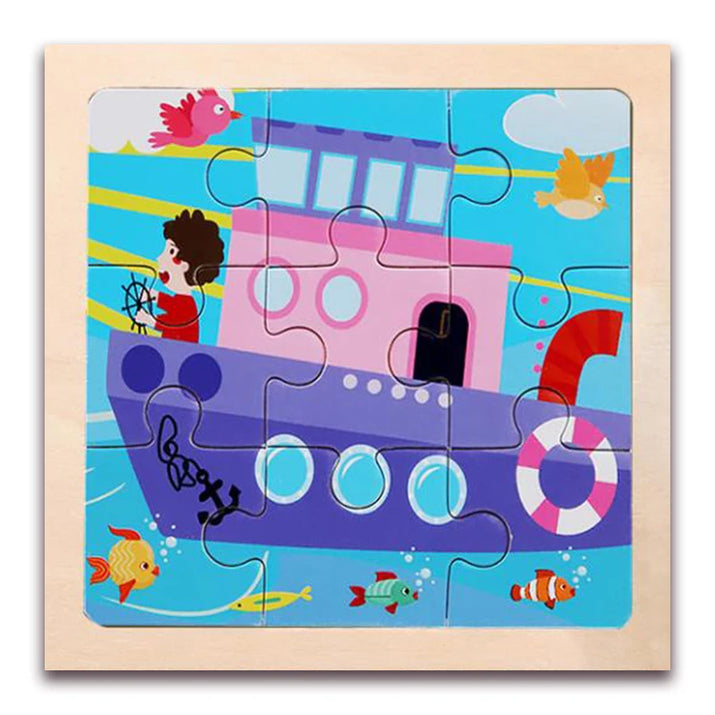 Whimsical Woodworks: Interactive Kids' Wooden Puzzles - Dive into Adventure! - The Little Big Store