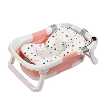 Smart Splash Tub: Foldable Baby Bathtub with Real-time Temperature Monitoring! 🛁👶🌡️ - The Little Big Store