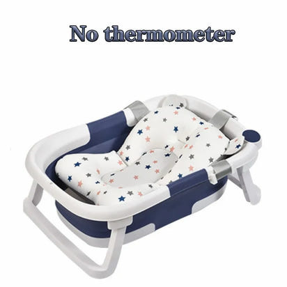 Smart Splash Tub: Foldable Baby Bathtub with Real-time Temperature Monitoring! 🛁👶🌡️ - The Little Big Store