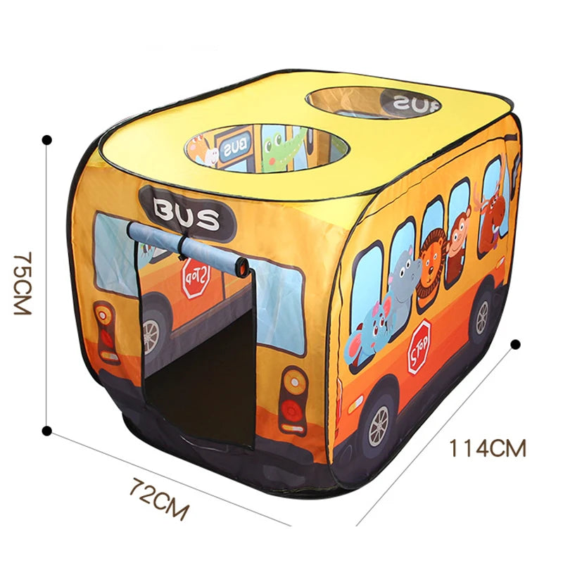 🚗🌟 Drive into Fun with Our Kid Foldable Car-Themed Play Tent! - The Little Big Store