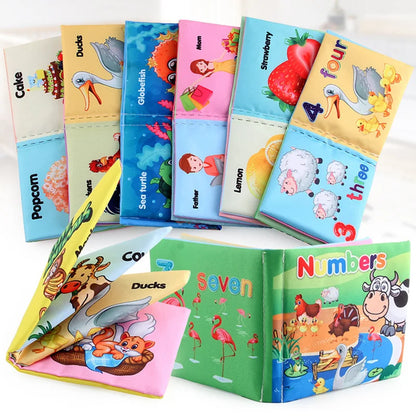 Enlighten & Engage: Baby Cloth Books - Interactive Early Learning Toys for Toddlers (12-72 Months) - The Little Big Store