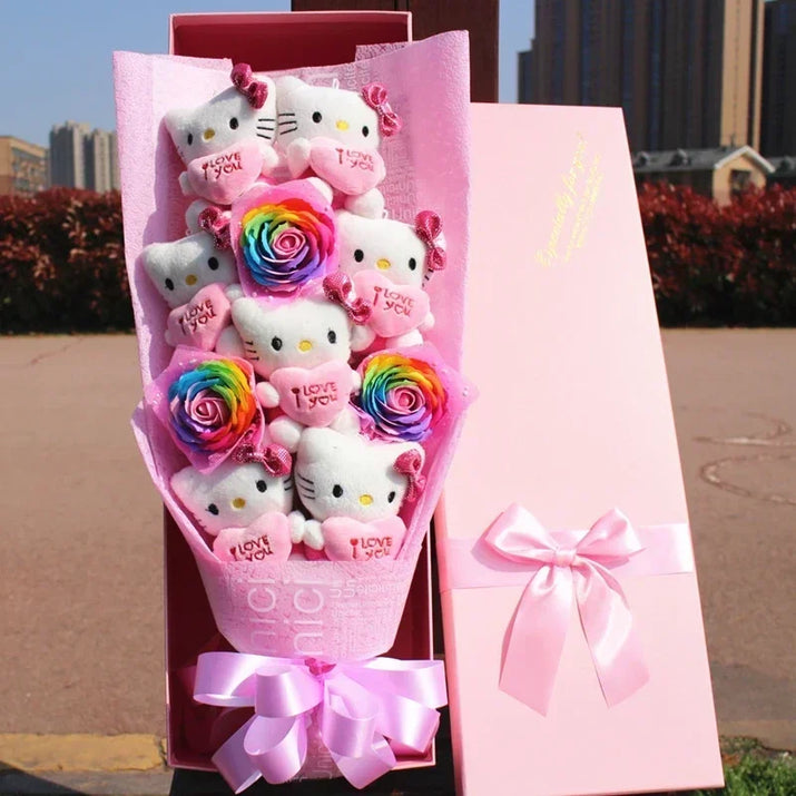 Purrfect Plush Kitty Bouquet - The Little Big Store