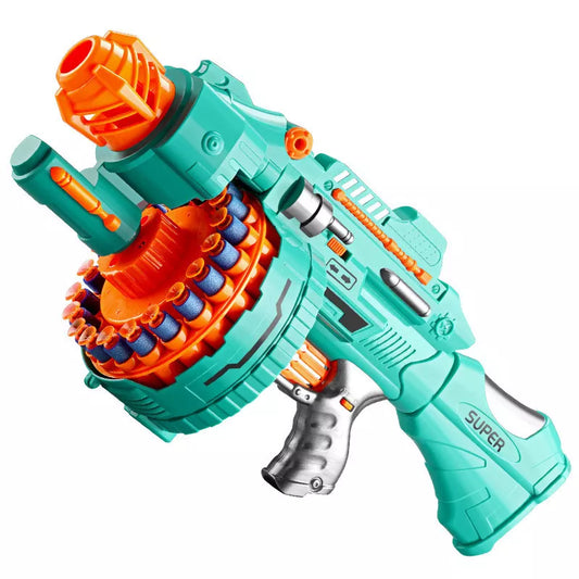 Unleash Fun with our Electric Gatling Toy Gun! Perfect Gift for Kids' Nerf Battles! 🔫🎯