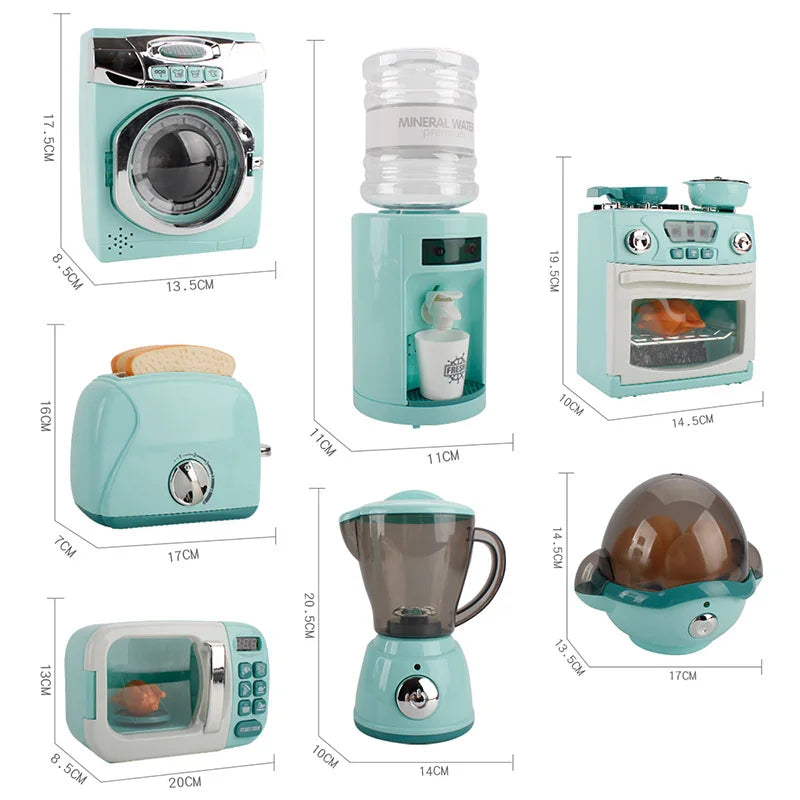 Little Chef's Dream: Pretend Play Kitchen Playset with Home Appliances Toy Bundle! - The Little Big Store