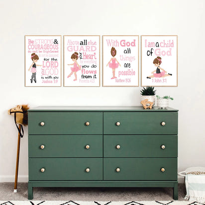 Christian Poster and Prints Bible Verse Wall Art - The Little Big Store