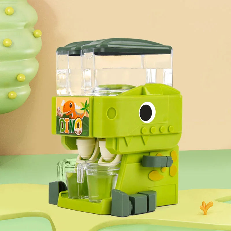 Dino Dual Drink Delight: Kids' Pink and Blue Water Dispenser Toy