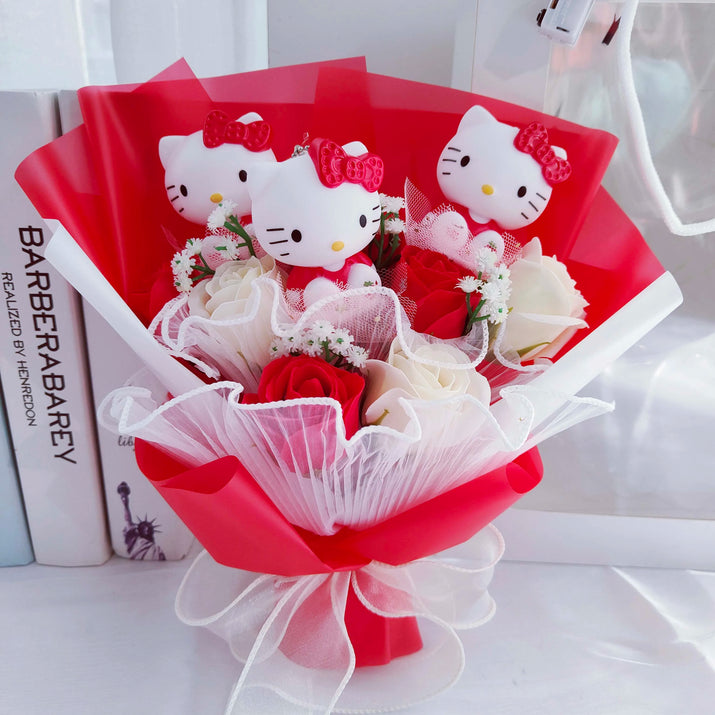 Purrfect Plush Kitty Bouquet - The Little Big Store