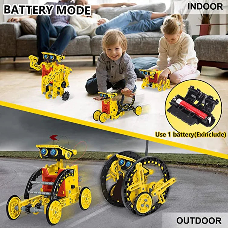 SolarBot Explorers: 12-in-1 Science Experiment Solar Robot Kit for Kids 🚀🤖🌞