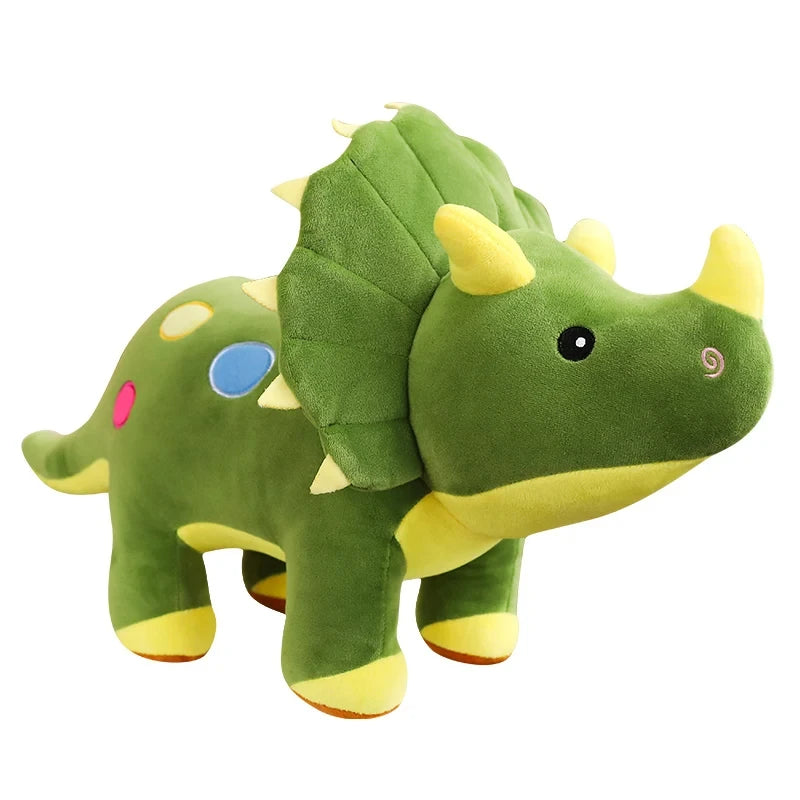 Creative Big Plush Dinosaur Toy: 40cm Stuffed Triceratops or Stegosaurus Soft Toy - Perfect Birthday Gift for Kids