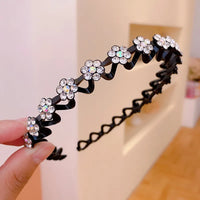 Radiant Waves: Non-slip Rhinestone Headbands for Women and Girls! - The Little Big Store