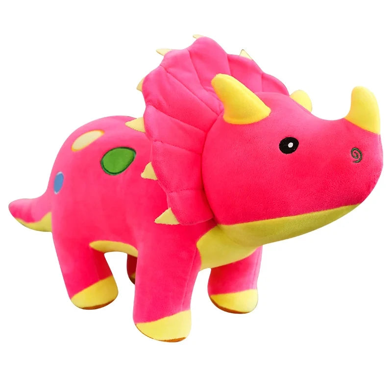 Creative Big Plush Dinosaur Toy: 40cm Stuffed Triceratops or Stegosaurus Soft Toy - Perfect Birthday Gift for Kids