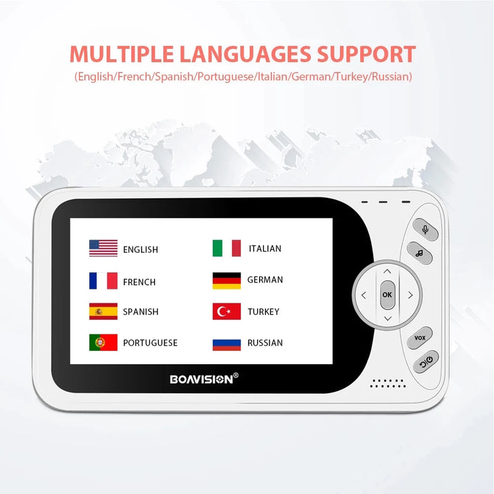 Watchful Eyes: 4.3" Wireless Baby Monitor with Night Vision & Intercom VB608 - The Little Big Store