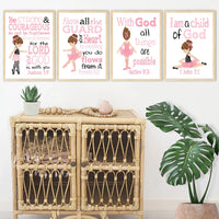 Christian Poster and Prints Bible Verse Wall Art - The Little Big Store