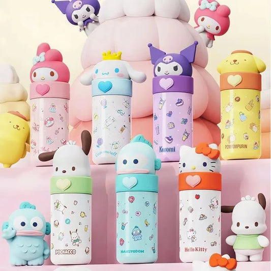 Hello Kitty & My Melody Thermos: Adorable 350ml Insulated Water Cup
