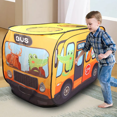 🚗🌟 Drive into Fun with Our Kid Foldable Car-Themed Play Tent! - The Little Big Store