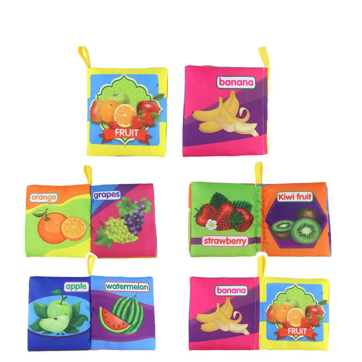 Coolplay Baby Sensory Cloth Books: Soft, Rustle & Rattle Early Learning Toys (0-12 Months) - The Little Big Store