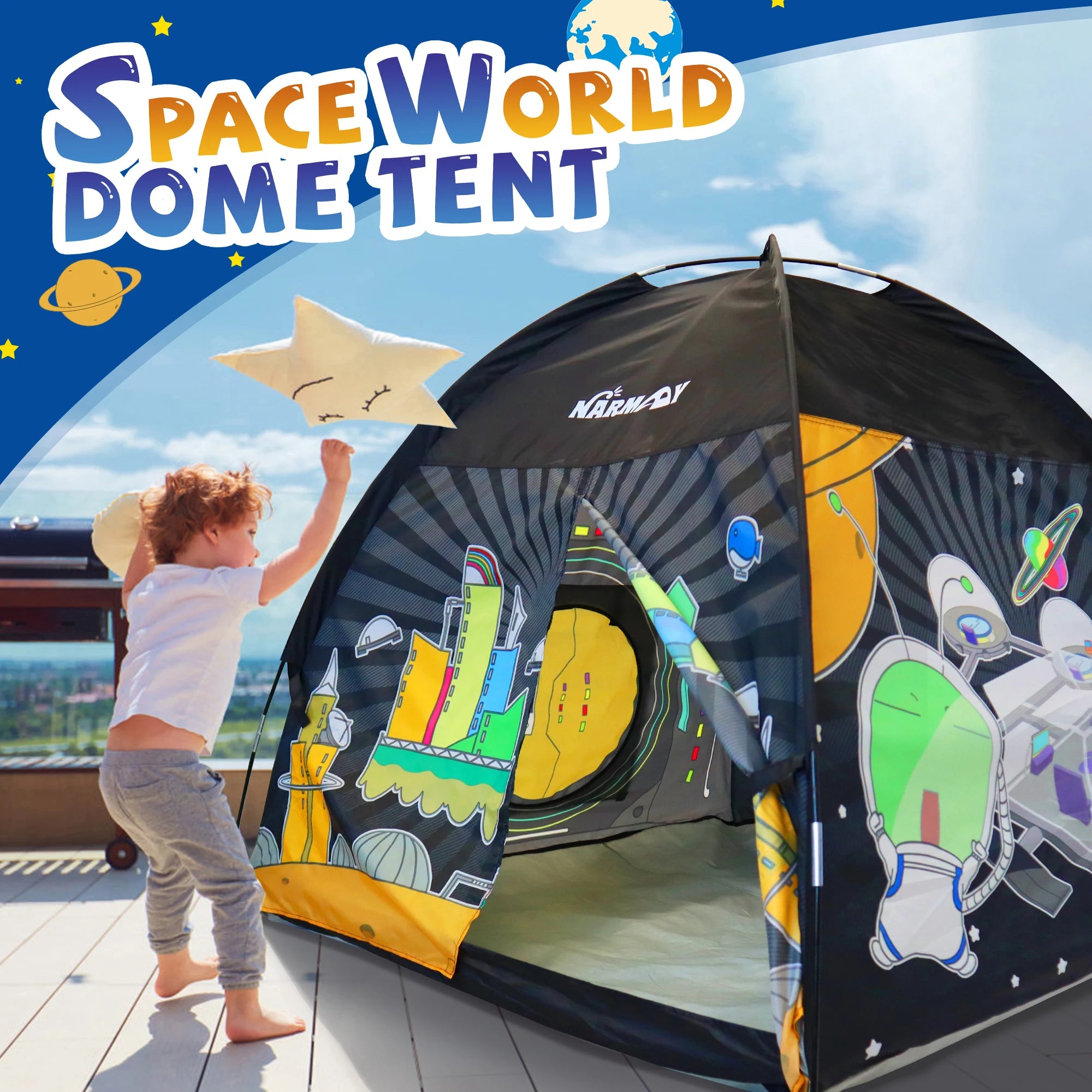 🚀✨ Explore the Universe with NARMAY Space World Dome Tent!