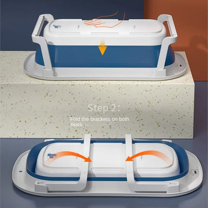 Versatile and Convenient: Children's Folding Bathtub Set! 🛁👶🌟 - The Little Big Store