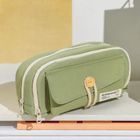 ✏️🎒 Student Cute Pencil Bag: Button Cotton Cord Cloth Stationery Bag - Large Capacity Storage Bag for School Supplies! 🌟📚 - The Little Big Store