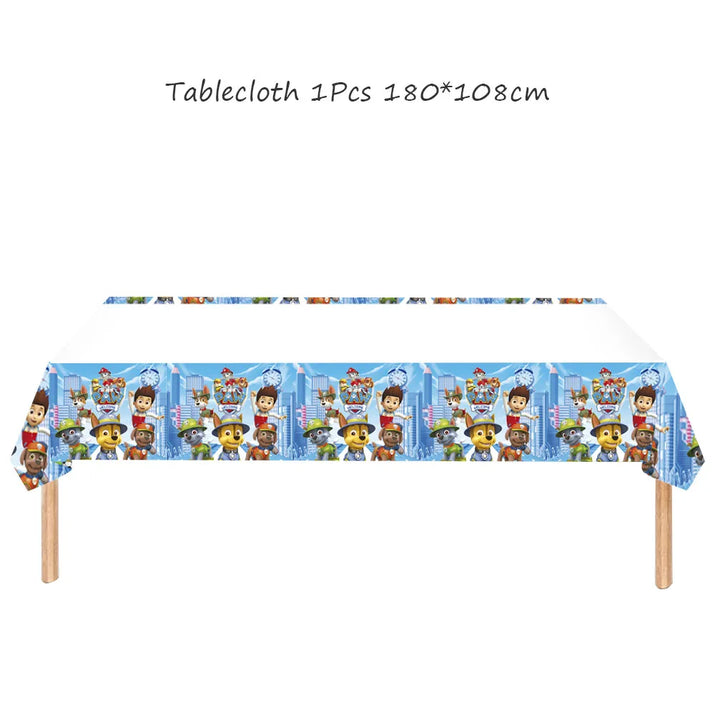 Paw Patrol Extravaganza: Anime Birthday Party Decorations with Tableware – Children's Favorite Toys and Accessories, Perfect for Paw-some Celebrations! - The Little Big Store