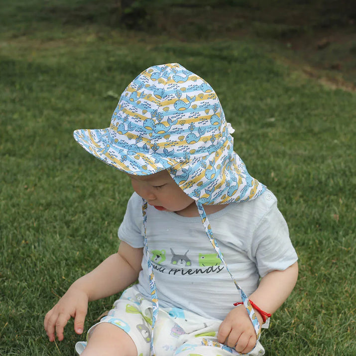 Sunshine Style: Baby Cartoon Panama Hat - SPF 50+ UV Protection for Summer Adventures! - The Little Big Store