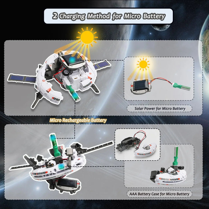 🌞🤖 Explore Solar Power with Our Solar Robot Educational Toy Kit! - The Little Big Store