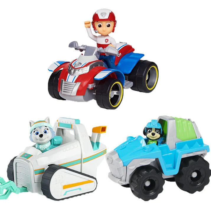 Original Paw Patrol 10-Piece Vehicle Set: Includes Ryder, Tracker, Everest, Chase, Rex, Skye, Rocky, Marshall, Zuma Action Figures - The Little Big Store