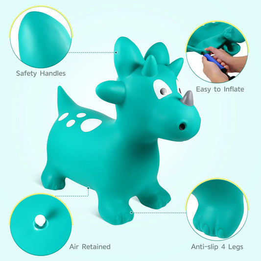 Musical Inflatable Jumping Horse: Creative Toy for Physical Development & Memorable Birthday Gifts