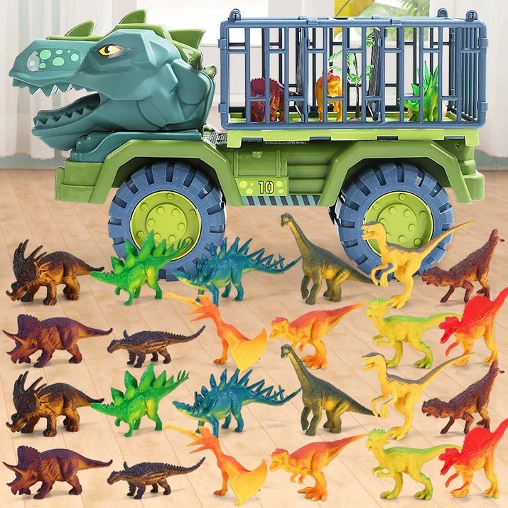 Roar into Learning Fun with Dinosaur Engineering Car Construction Toy! - The Little Big Store