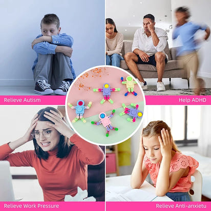 🌟 Transform Your Fidget Fun with Sensory Spinner Chain Robots! 🤖🎁 - The Little Big Store