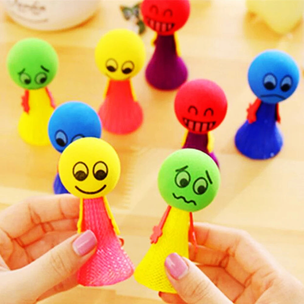 Bounce into Fun: 12Pcs Bouncing Doll Games - Perfect Party Goodies for Kids' Birthdays and More! - The Little Big Store