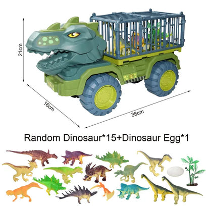 Roar into Learning Fun with Dinosaur Engineering Car Construction Toy! - The Little Big Store