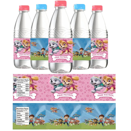 Paw-tastic Paw Patrol Water Bottle Labels: Perfect Party Pup Decor!