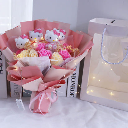 Purrfect Plush Kitty Bouquet - The Little Big Store