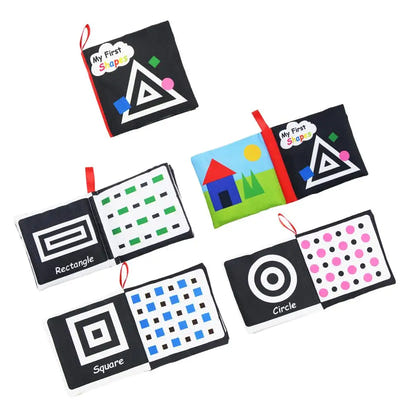 Coolplay Baby Sensory Cloth Books: Soft, Rustle & Rattle Early Learning Toys (0-12 Months) - The Little Big Store